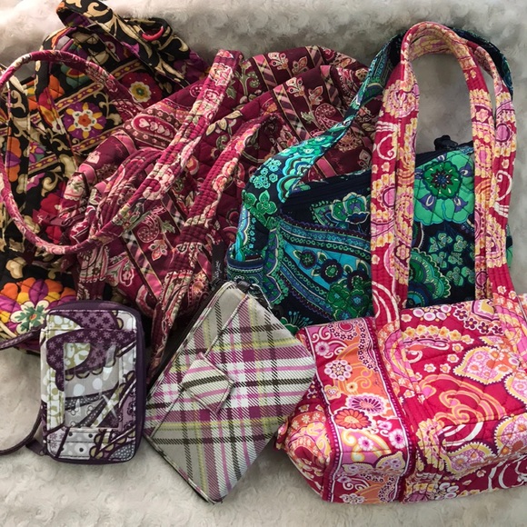 Vera Bradley Handbags - Vera Bradley Purses Tote Bag Wallet Wristlet Lot